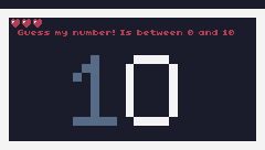 GUESS THE NUMBER