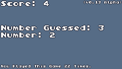 GUESS THE NUMBER